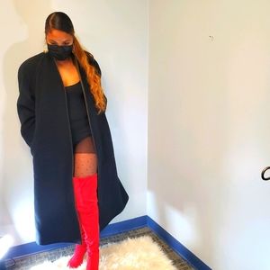 Black & Green Sag Harbor Cape Trench Jacket